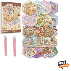 DIY 3D Sticker Scene Book Kids Adults Reusable Waterproof Craft