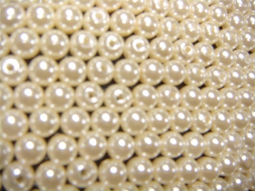 1000 Ivory Pearls 6mm