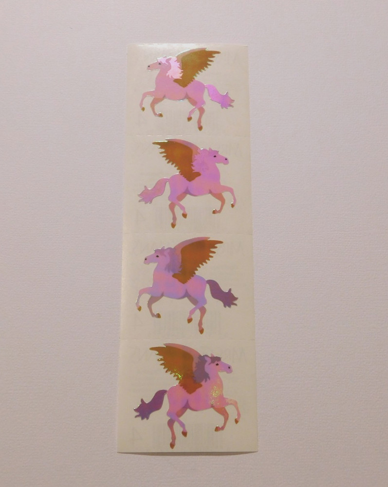 Mrs. Grossman’s Stickers Lot of 1 (One) Strip ~Opal Pegasus~ 2004 RARE HTF