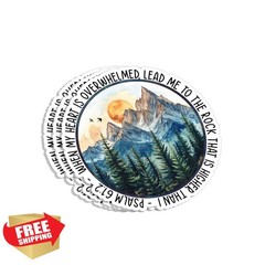 VIEDECA Christian Sticker Psalm 61:2 3×3 Inch