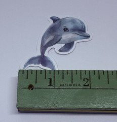 Cute Baby Dolphin Animal Sticker Vinyl Decal Journal Wall Fun Art Decor Tc9