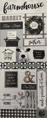 FARMHOUSE Stickers(16pc)Home Sweet Home•Cow•Keep it Simple •&•Hey•Card Making•
