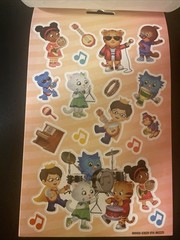 DANIEL TIGER’S NEIGHBORHOOD FAMILY 4 STICKER SHEETS New Stickers