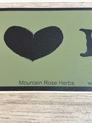 Lot of 4 Organic Herb Stickers Decals «Best Things in Life are Organic»