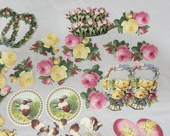 2019 Anna Griffin AG708 «VINTAGE BUNNY DIECUTS» Easter with Folio Box 253-Pcs