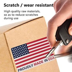 500Pcs American Flag Stickers 2″x3″ Made in USA for Product & Package Labeling