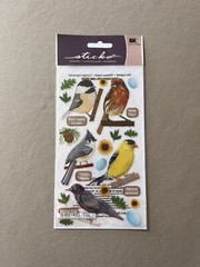 Sheet Of Sticko “Top US Birds” Stickers~Includes 25 Stickers, New In Package