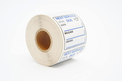 Oil Change Stickers 250 Pcs per Roll-Service Reminder Stickers-2 Inches X 2 Inch