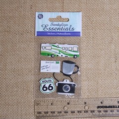 Sandylion Essentials RV Travel Dimensional Scrapbooking Stickers