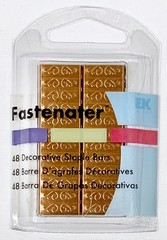 EK Fastenater Decorative Staple Bars – Metallics: Pewter, Brass, Copper – U Pick