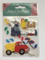 RARE Jolees Boutique Toddler Boy Scrapbooking Stickers Toys Clothes SPJB280
