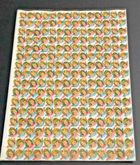 x2 FULL SHEETS Vintage PZB Die Cut Paper Scraps Small Angel Heads # 1132 Germany