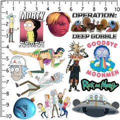 RICK AND MORTY VARIETY DIE CUT VINYL 50 CT STICKER PACK