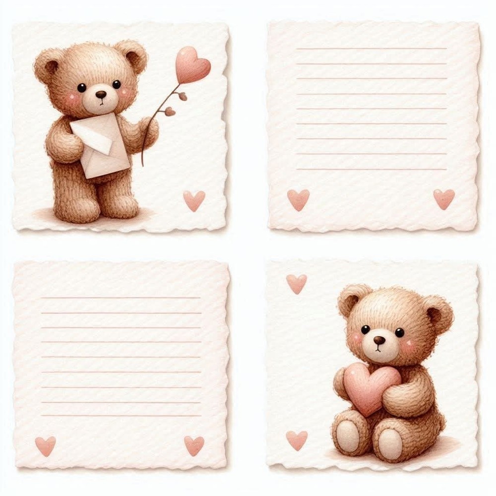 Cute Bear Journal Kit Junk Journal Kit Scrapbook Kit