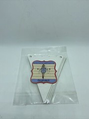 Jenni Bowlin Studio Chipboard 4Piece Scalloped Banner Set Large CP214 New Sealed