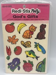Vintage Redi Stix Poly Stickers Gods Gifts Lot Sealed Standard Publishing