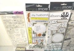 Lot of 17 Packs Jolee’s Boutique Scrapbooking Stickers Wedding Theme Bride Groom