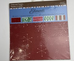 Patterned Paper Elements by Creativity Inc, Christmas 10 Sheets 8×8 5 Patterns