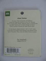 Making Memories SHEER FRAMES WALLPAPER STRIPE 1 Piece NIP