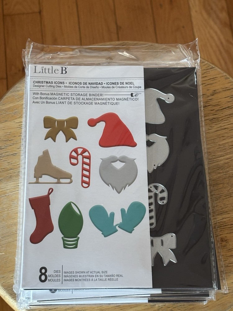 Little B Christmas Icons Holiday Dies Die cut Qty 8 Per Pack