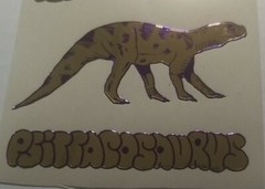 VINTAGE 80s 90s INTRODUCT DINOSAUR STICKERS GOLDEN DISCONTINUED RARE