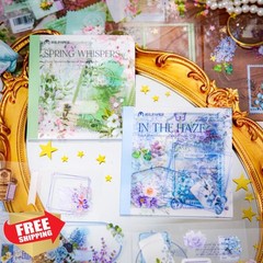 Doukado Sticker Book Floral Calligraphy