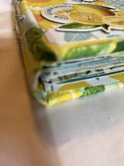 Lemon Themed Junk Journal 6 X 8 X 2” Approximately 40 Pg