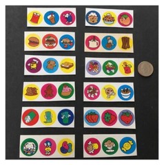 LOT of 36 Vintage 90’s CTP Scratch and Sniff Stickers STRONG SCENT 80’s Trend