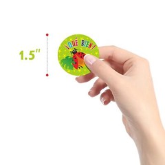 600 Pcs Motivational Spanish Round Sticker Teacher Reward Stickers for Classroom