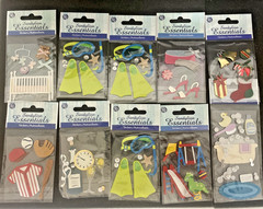 Sandylion Essentials Dimensional Scrapbooking Stickers, 10 Packages 2004