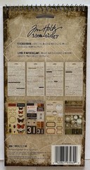 Tim Holtz Idea-ology Curiosities Sticker Book Retired Gothic Apothecary 2019