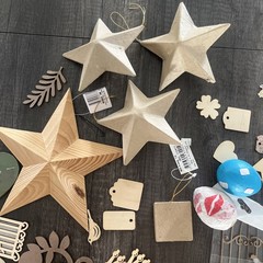 Mixed Media Craft Lot 138 Pieces Wood Cutouts Chipboard Letter Tags Junk Journal