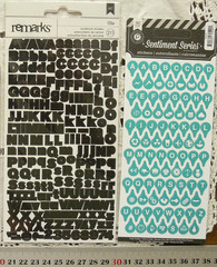 MINI Letter 90 to 211 Stickers 3 Styles – 3-10mmWide & 9-14mm High – Choice L2L