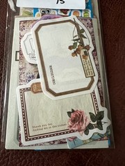 #742 – RANDOM 15 PCS VINTAGE FLORAL SCRAPBOOK JUNK JOURNAL KIT / LOT