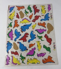 VTG Lot Of Highlights For Children Dinosaur Sticker Sheets, Scrapbooking 1990s