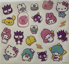 FRIEND’S OF HELLO KITTY (#1) Stickers(20pcs)Sanrio•Cartoon •Penguin•Card Making•