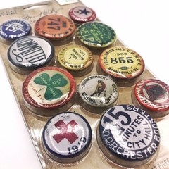 Tim Holtz Idea-ology Vintage Flair Buttons Sealed 12pc Scrapbook Ephemera