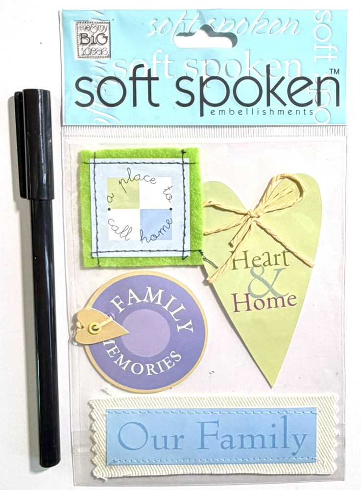 Family Memories Stickers Scrapbooking Card Journal Planner Soft Spoken