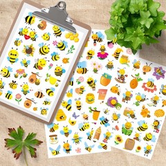Bumble Bee Stickers Summer Spring Happy Honey Bee Decal Sticker 660 Counts Pa…