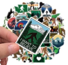 Sticker Bigfoot Sasquatch Legend Decal Vinyl Outdoors Pack Lot 50pcs (0018 #2)