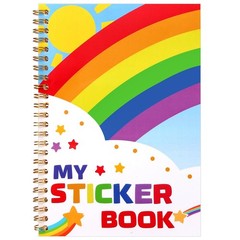 Reusable Sticker Storage Book Collecting Album 5.8 x 8.3 inches, white