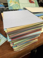 HUGE LOT Scrapbooking Paper Scraps and supplies 12″x12″x8″ BOX B1