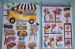 Crafter’s Square Floral Embellishment Stickers – Lot Of 2