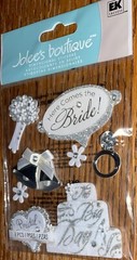 RARE Jolees Here Comes The Bride Bridal Bliss Wedding My Day Flowers Ring Cake