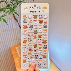 4-Pack Fun 3D Animal EVA Bubble Stickers – Cute Cartoon Embellishments for DIY P