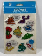 AMERICAN GREETING Vinyl Sticker Googly Eyed Monster Sherman Mount Grad Animal