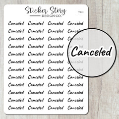 Canceled Planner Stickers