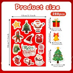 1000 Pcs 1.5 Inch Round Christmas Stickers Envelopes Seal Card Gifts Stickers