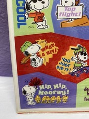 Heartline Peanuts Snoopy Stickers Crafting Scrapbook USA Made Hallmark 4 Sheets