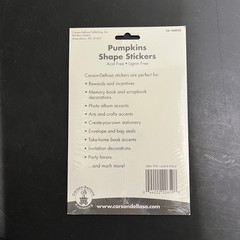Carson Dellosa Pumpkins Shape Stickers 96 Count Acid Free Craft Supply Halloween
